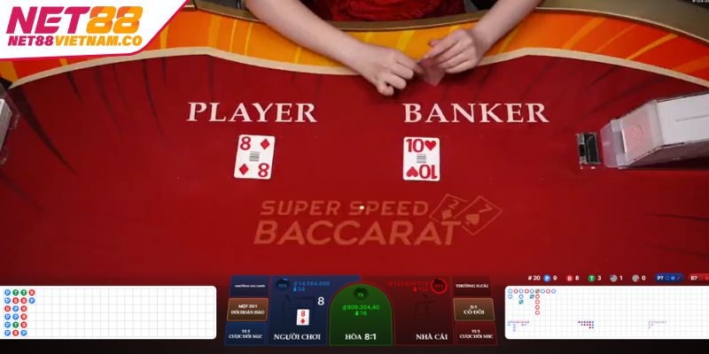 Cầu 1-2 hoặc 1-3 khi chơi Baccarat