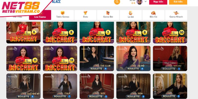 Casino Pragmatic NET88 Đa Dạng Game Trải Nghiệm Đỉnh Cao 3 Đa dạng ngôn ngữ và loại tiền tệ tại Casino Pragmatic NET88