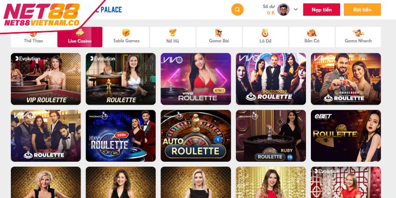 Giới thiệu về Roulette NET88