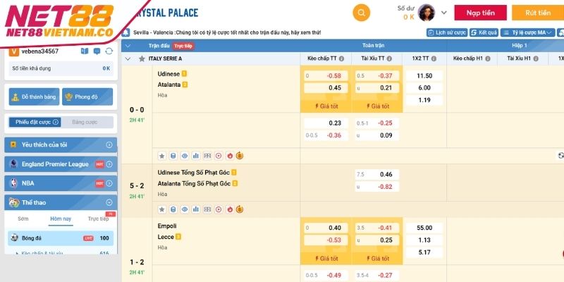 Hướng dẫn tham gia cá cược tại sảnh K Sports tại NET88