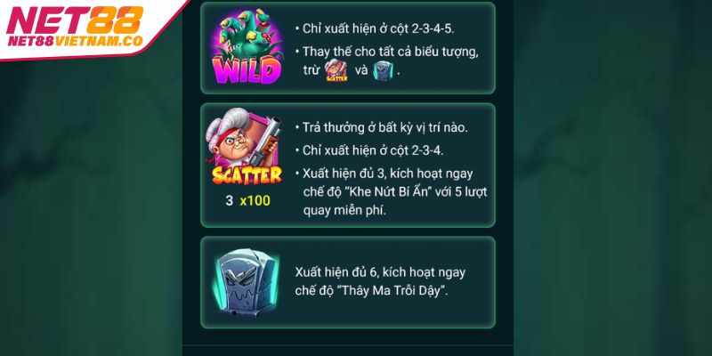 Tìm hiểu luật chơi cơ bản của slots Bà Nội Thây Ma 